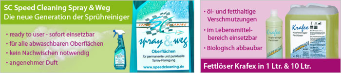 SC Speed Cleaning Spray & Weg Sprühreiniger und Fettlöser