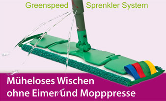 M&uuml;heloses Wischen ohne Eimer und Mopppresse - Greenspeed Mopp Set