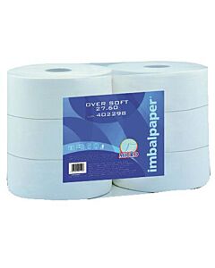 Toilettenpapier Werra Over Soft Jumbo Maxi 250, 2-lagig, Tissue