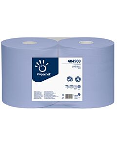 Papernet Superior Blue, 3-lagig, 37, 6 x 36 cm, 500 Blatt, Wischtuchrolle