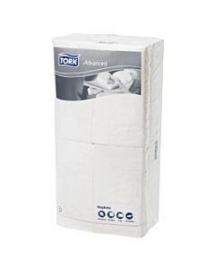 Tork Advanced Servietten, 2-lagig, 1/8 Kopffalz, 33 x 33cm, 2500 Stück