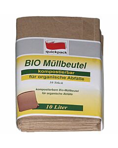 Bio-Beutel kompostierbar ca. 10 l, 200 + 170 x 360 mm