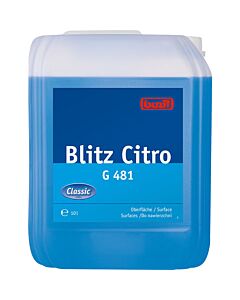 Buzil G481 Blitz-Citro 10 L Alkohol-Reiniger m. Citrusduft