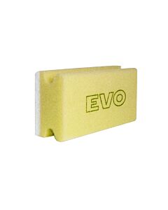 EVO Reinigungsschwamm, 70 x 150 mm, weißes Pad, gelb