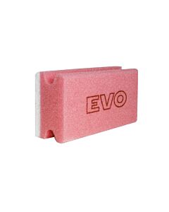 EVO Reinigungsschwamm, 70 x 150 mm, weißes Pad, rot