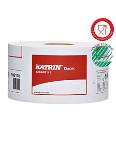Katrin Classic Gigant S2, 2-lagig, 200m Länge, Toilettenpapier