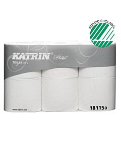 Katrin Plus Toilet 250, 2-lagig, 250 Blatt, Toilettenpapier