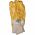 Nitrilhandschuh gelb, Größe 10, teilbeschichtet mit Strickbund