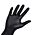 Black Ninja Einweghandschuh Latex schwarz puderfrei, Größe L, 100 Stück
